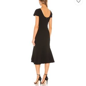 Amanda Uprichard Black Midi Dress